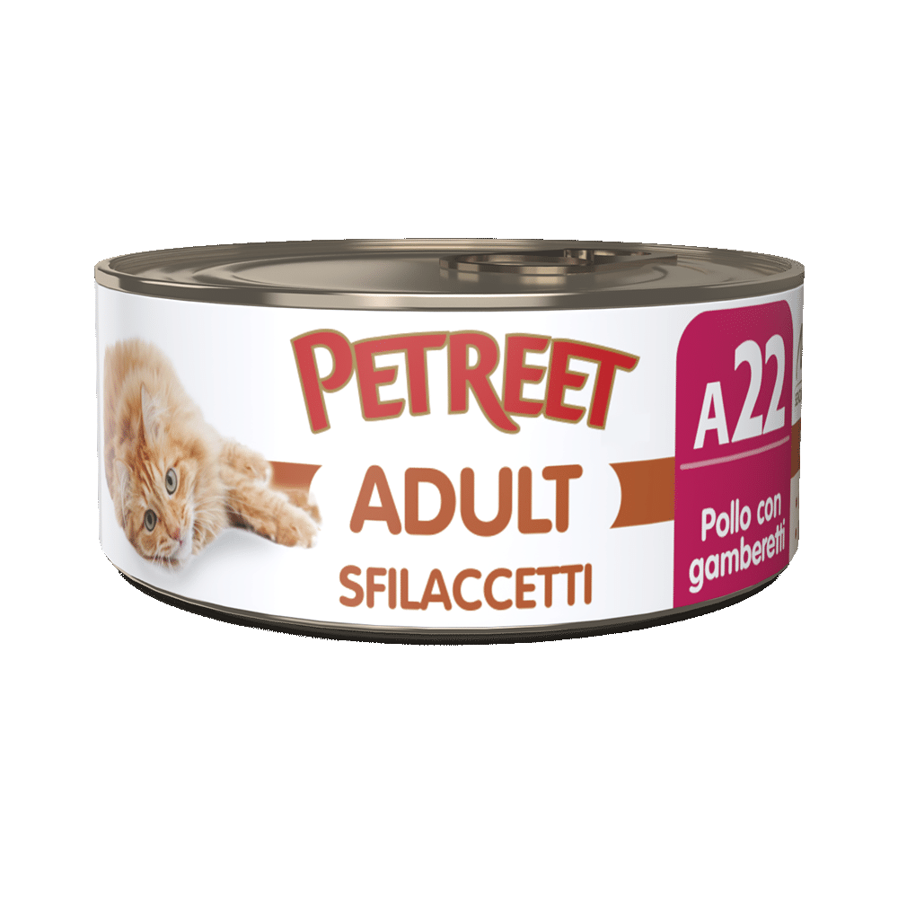 Petreet Adult Filetes De Pollo Con Gambas Para Gatos Lata 70g-1