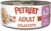 Petreet Adult Flakes Atún Con Pollo Comida Húmeda Para Gatos Lata 70g-1