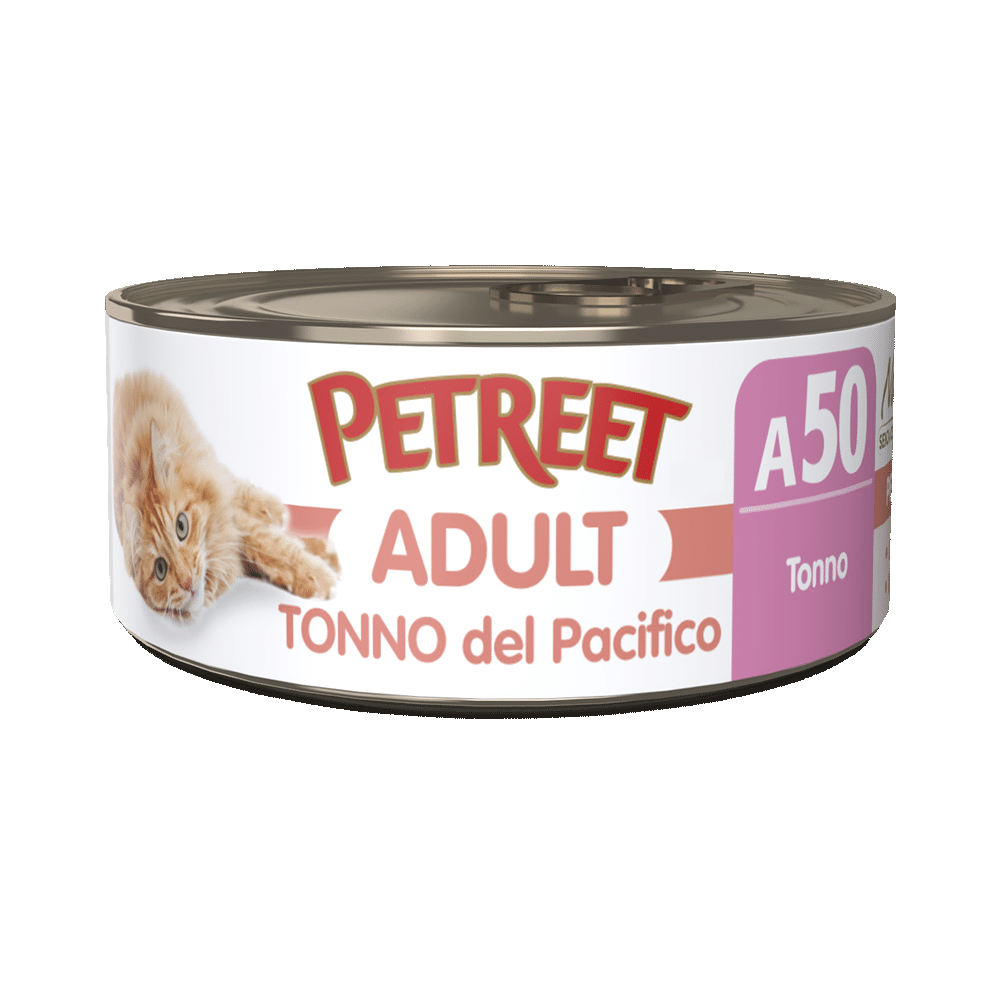 Petreet Adult Pacific Tuna Para Gatos Lata 70g-1
