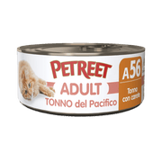 Petreet Adult Pacific Tuna Con Zanahorias Para Gatos Lata 70g-1