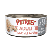 Petreet Adult Pacific Tuna Con Cangrejo Para Gatos Lata 70g-1