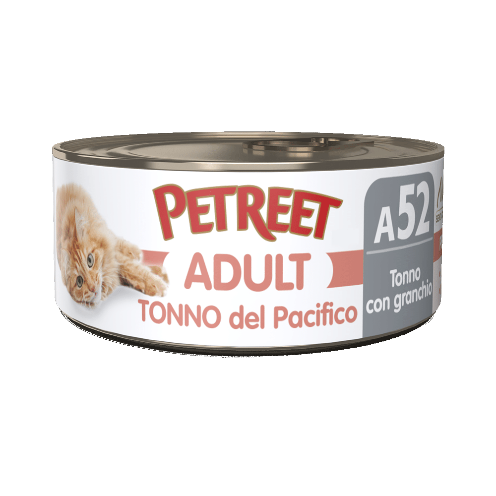Petreet Adult Pacific Tuna Con Cangrejo Para Gatos Lata 70g-1