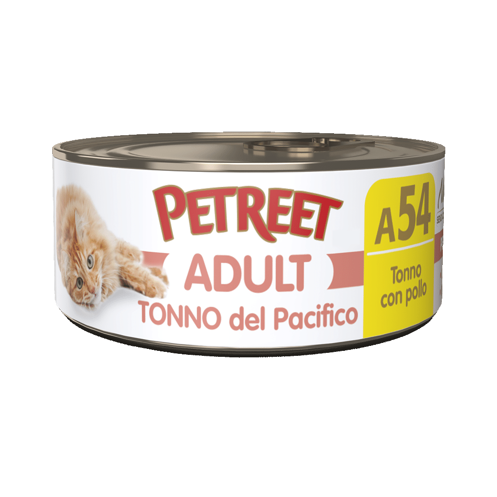 Petreet Adult Pacific Tuna Con Pollo Para Gatos Lata 70g-1