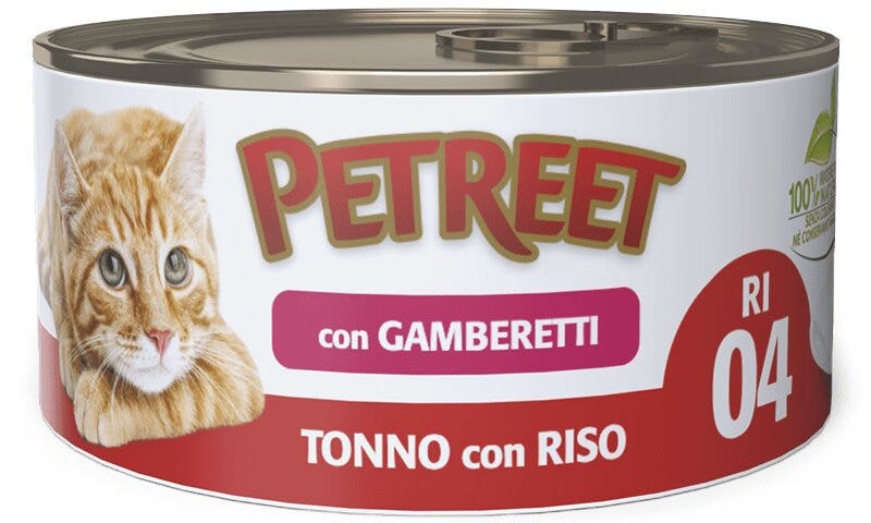 Petreet Arroz De Atún Con Gambas Comida Húmeda Para Gatos Adultos Lata 85g-3