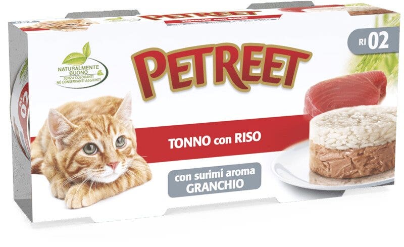 Petreet Arroz De Atún Con Surimi Sabor Cangrejo Comida Húmeda Para Gatos Adultos 2x170g-3