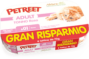 Petreet Comida Húmeda de Atún Rosa para Gatos Adultos 6x70g-1