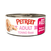 Petreet Adult Atún Rosado Con Gambas Para Gatos Lata 70g-1