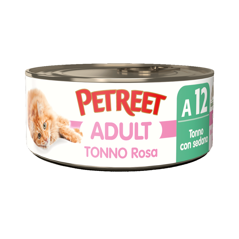 Petreet Adult Atún Rosado Con Apio Para Gatos Lata 70g-1