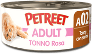 Petreet Atún Rosado con Surimi Sabor Cangrejo Comida Húmeda para Gatos Adultos 70g-1