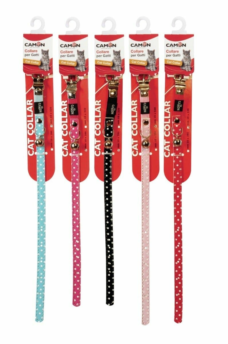 Camon Collar Pois para Gatos 10x280/320mm-3