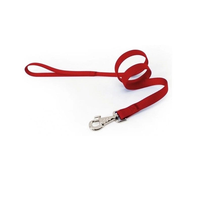 Correa Camon Nylon Para Perros Color Rojo 18x1000mm-1