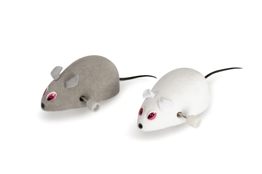Camon Juguete Para Gatos Raton Mecanico De Colores 5cm-2