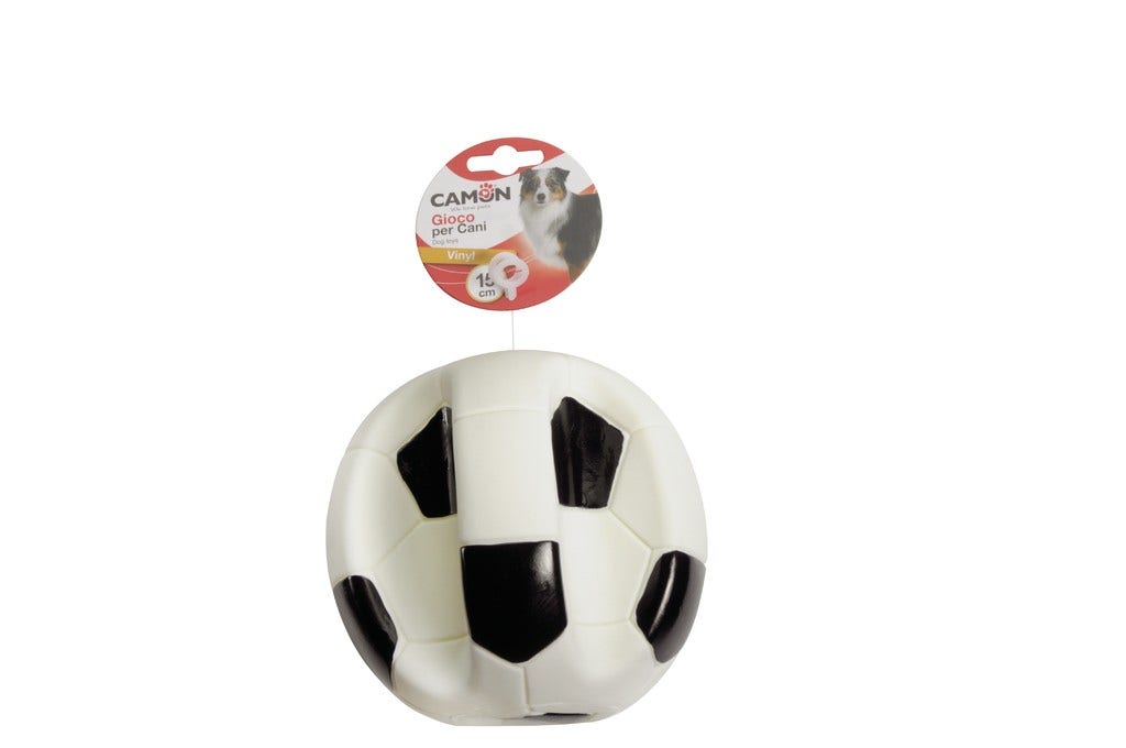 Camon Pelota Vinilo Futbol-Baloncesto 15cm Para Perros-3