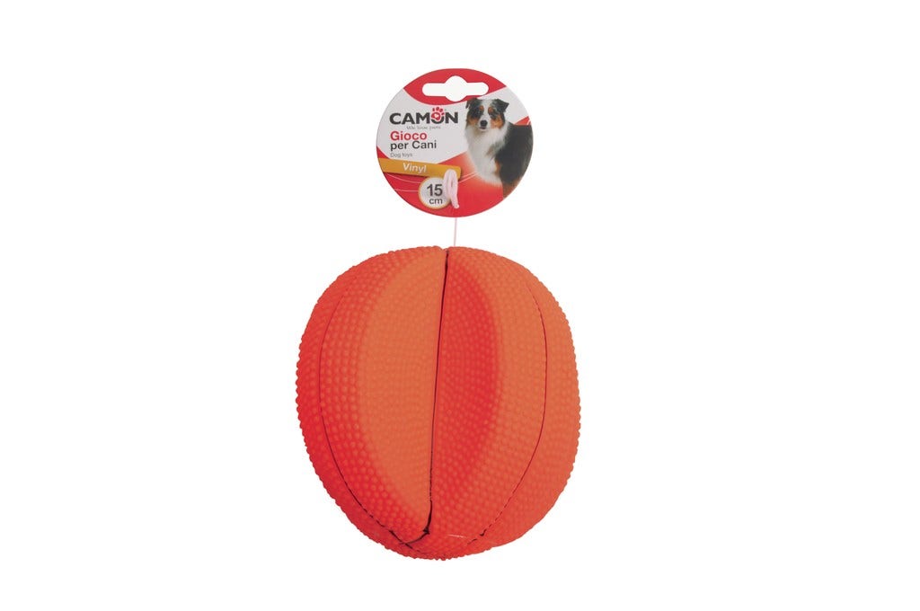 Camon Pelota Vinilo Futbol-Baloncesto 15cm Para Perros-2