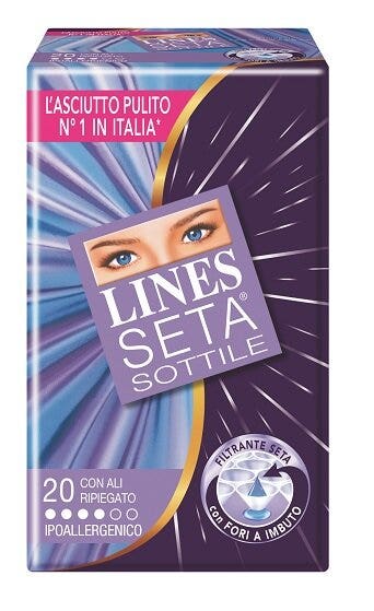 Lines Seta Sottile 20 Assorbenti con Ali-2