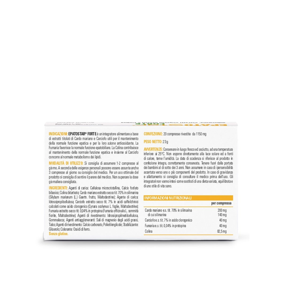 Hepatostar Forte 20 Comprimidos Recubiertos 1150mg-3