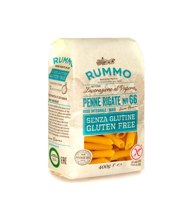 Rummo Penne Rigate N66 Arroz Integral Y Maíz 400g-2