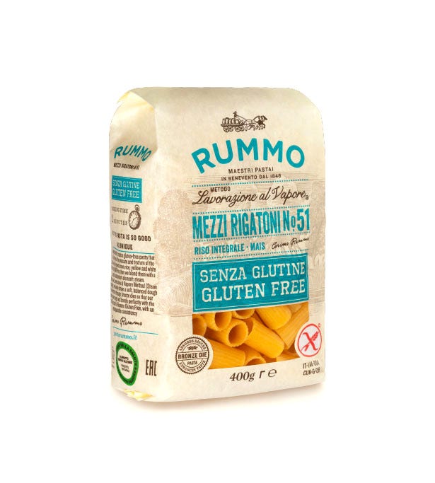 Rummo Mezzi Rigatoni N51 Arroz Integral Y Maíz 400g-2