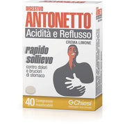 Digestivo Antonetto Acidez Y Reflujo Limón 40 Comprimidos Masticables-2