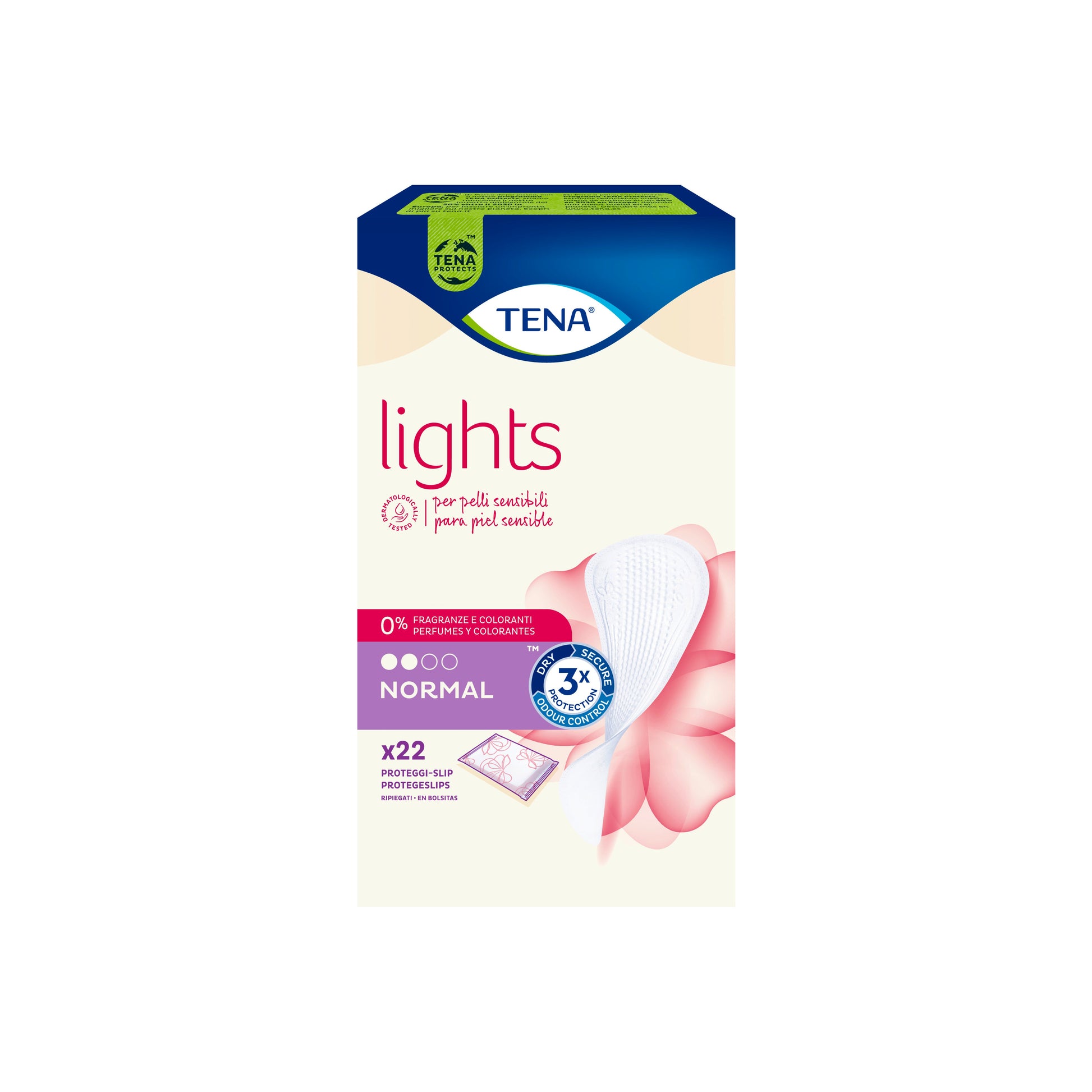 Lights By Tena Protectores Antideslizantes Plegados Normales 22 Piezas-2