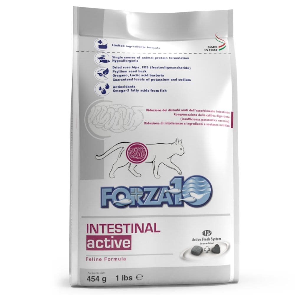 Forza10 Pienso Seco Intestinal Activo para Gatos Adultos Bolsa 454g-3