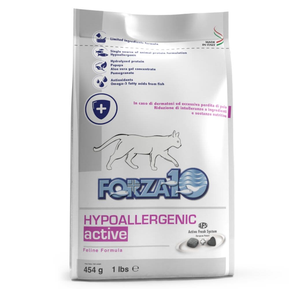 Forza10 Pienso Activo Hipoalergénico para Gatos Adultos Bolsa 454g-2