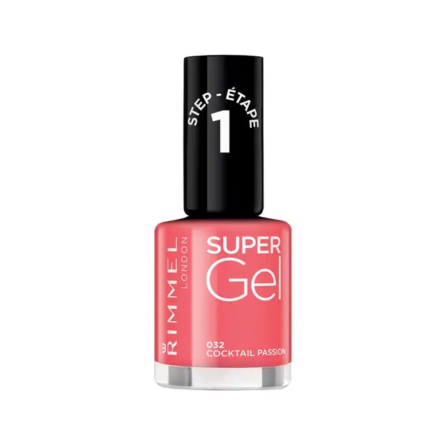 Rimmel Super Gel Esmalte De Uñas Color 032 Cocktail Passion 12ml-1