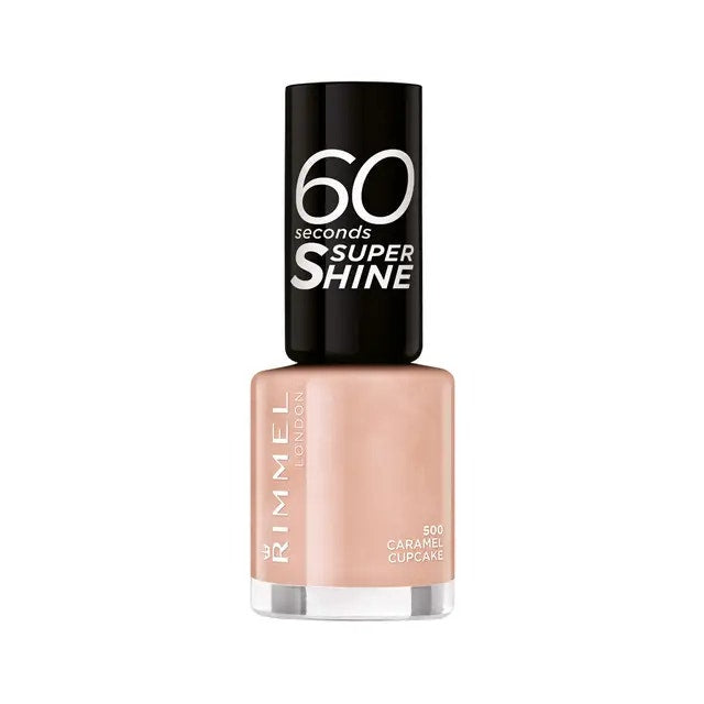 Rimmel Esmalte 60 Seconds Super Shine Tonos 500 Caramel Cupcake 8ml-1