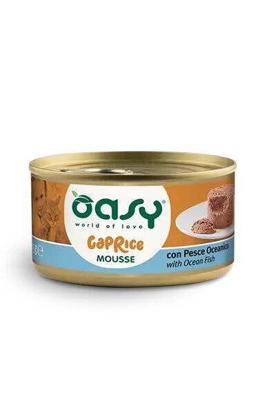 Oasy Caprice Mousse Para Gatos Con Pescado Del Océano 85g-1
