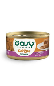 Oasy Caprice Mousse Para Gatos Con Ternera 85g-1