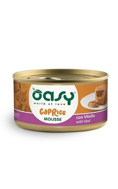Oasy Caprice Mousse Para Gatos Con Ternera 85g-1