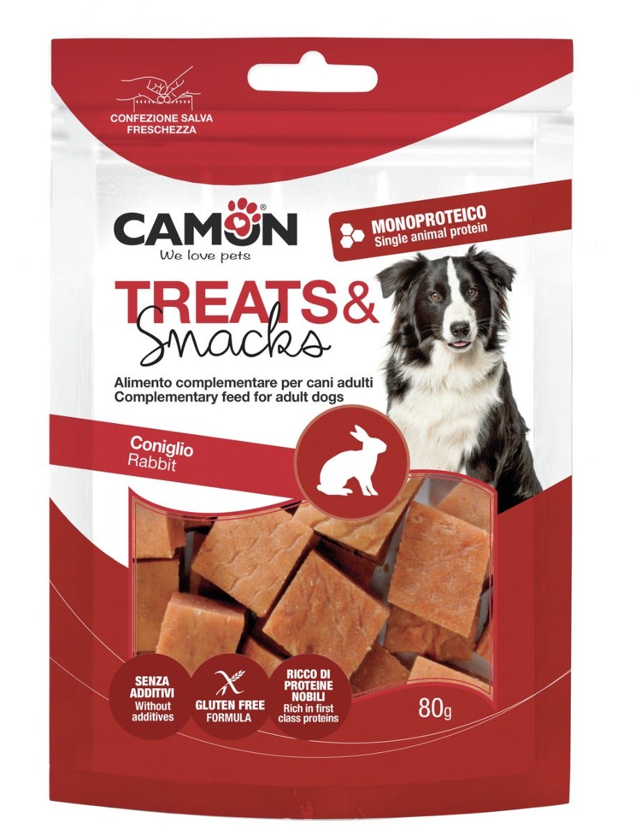 Camon Snack de Conejo en Dados para Perros 80g-2