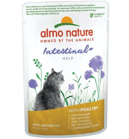 Almo Nature Holistic Digestive Help Aves Alimento Húmedo para Gatos Adultos Sobre 70g-2