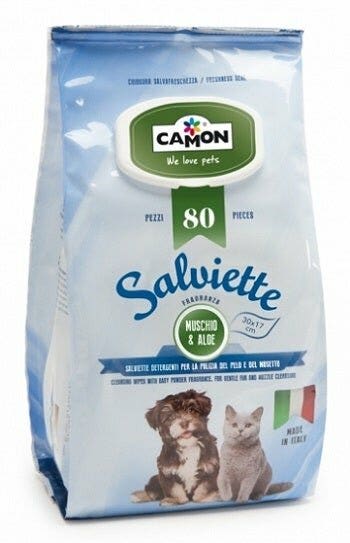 Camon Toallitas Moss&Aloe para Perros/Gatos 80 Piezas-2