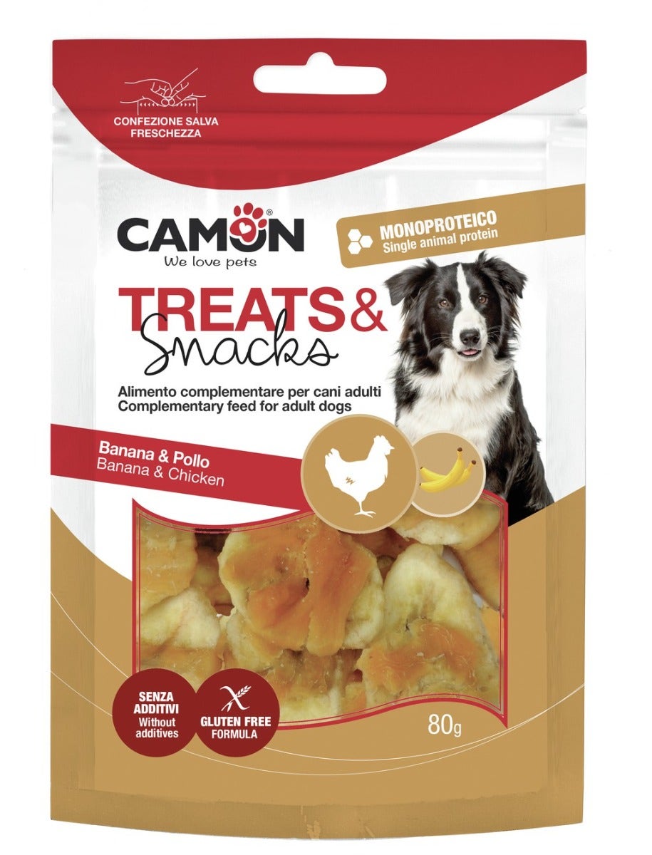 Camon Snack con Pollo y Plátano para Perros 80g-2