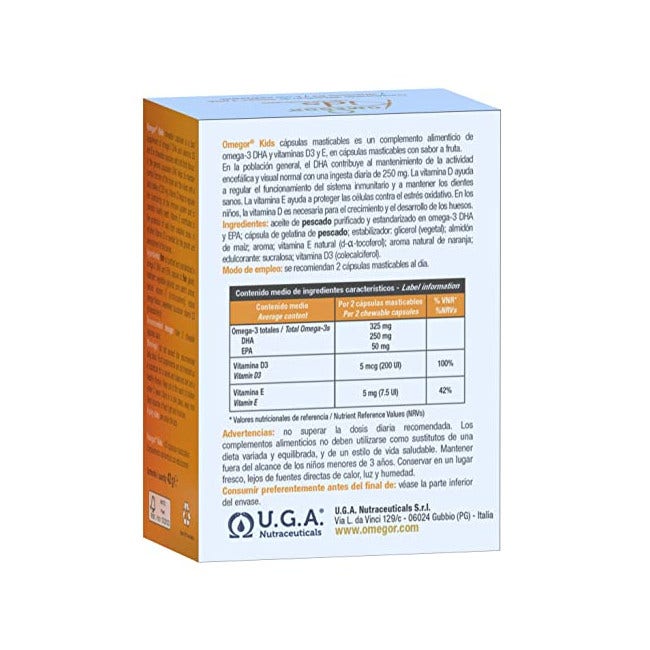 Omegor Niños 60 Cápsulas Masticables-5