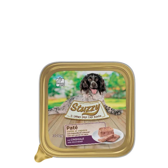 Stuzzy Paté Clásico Con Jabalí Para Perros Adultos Tarrina 300g-2