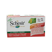 Schesir Multipack Filetes De Pollo Con Ternera Comida Húmeda Para Perros 4x85g-1