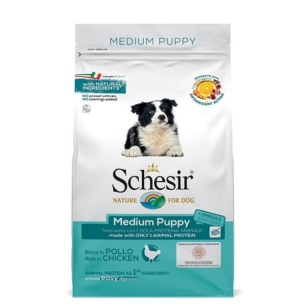 Schesir Riccco In Chicken Alimento Seco Perros Cachorros Tamaño Mediano Bolsa 3 Kg-2