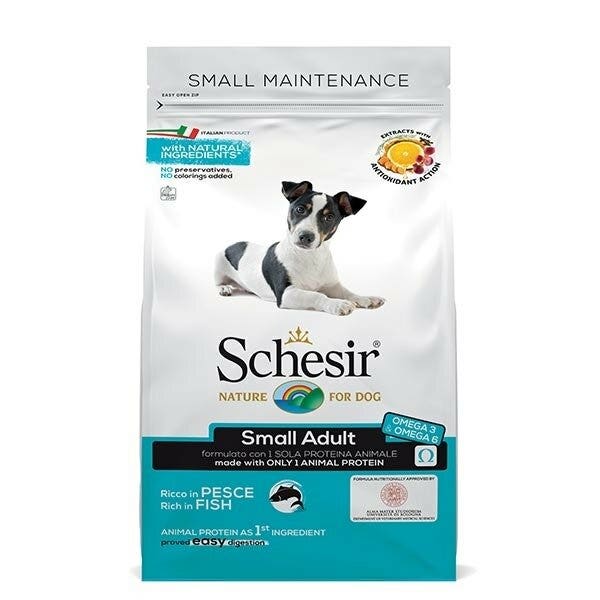 Schesir Alimento Seco Rico En Pescado Perros Adultos Tamaño Pequeño Bolsa 2 Kg-1