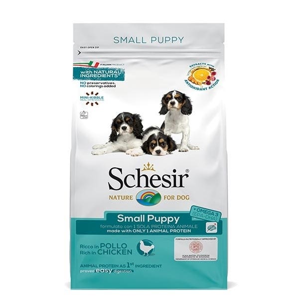 Schesir Rico En Pollo Alimento Seco Perros Cachorros Tamaño Pequeño Bolsa 2 Kg-1
