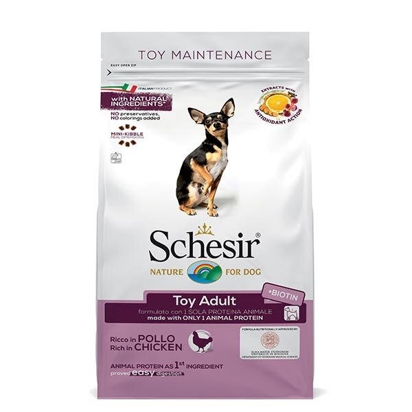 Schesir Rich In Chicken Alimento Seco Perros Adultos Juguete Tamaño 2 Kg Bolsa-1