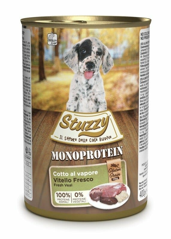 Stuzzy Monoproteína de Ternera para Cachorros Tarro 400g-2