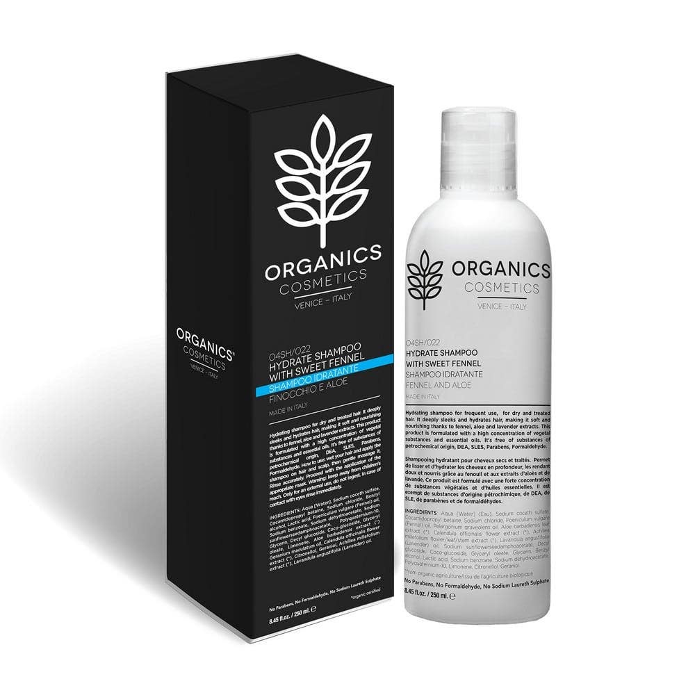 Organics Cosmetics Champú Hidratante Con Hinojo Y Aloe 250ml-1