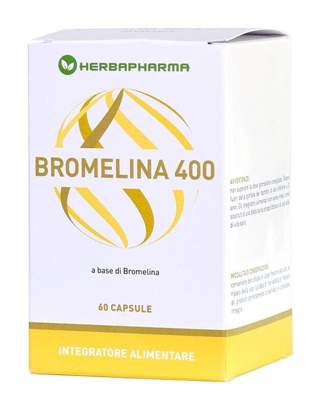 Herbapharma Bromelina 400 60 Cápsulas-1