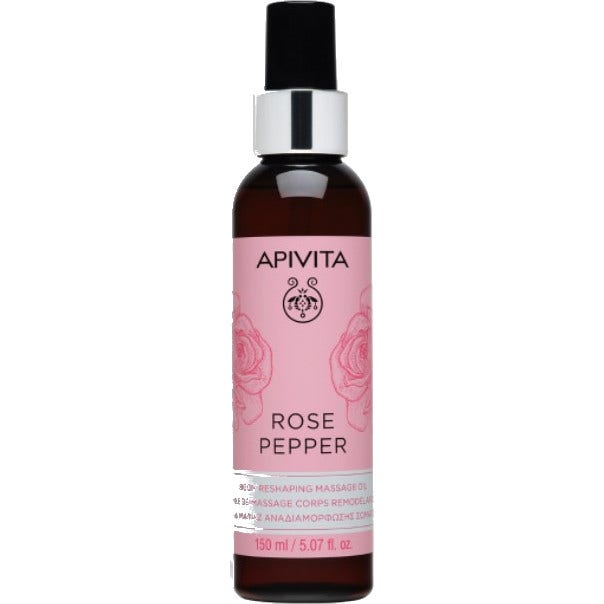 Apivita Pimienta Rosa Aceite Corporal De Masaje Remodelador 150ml-1