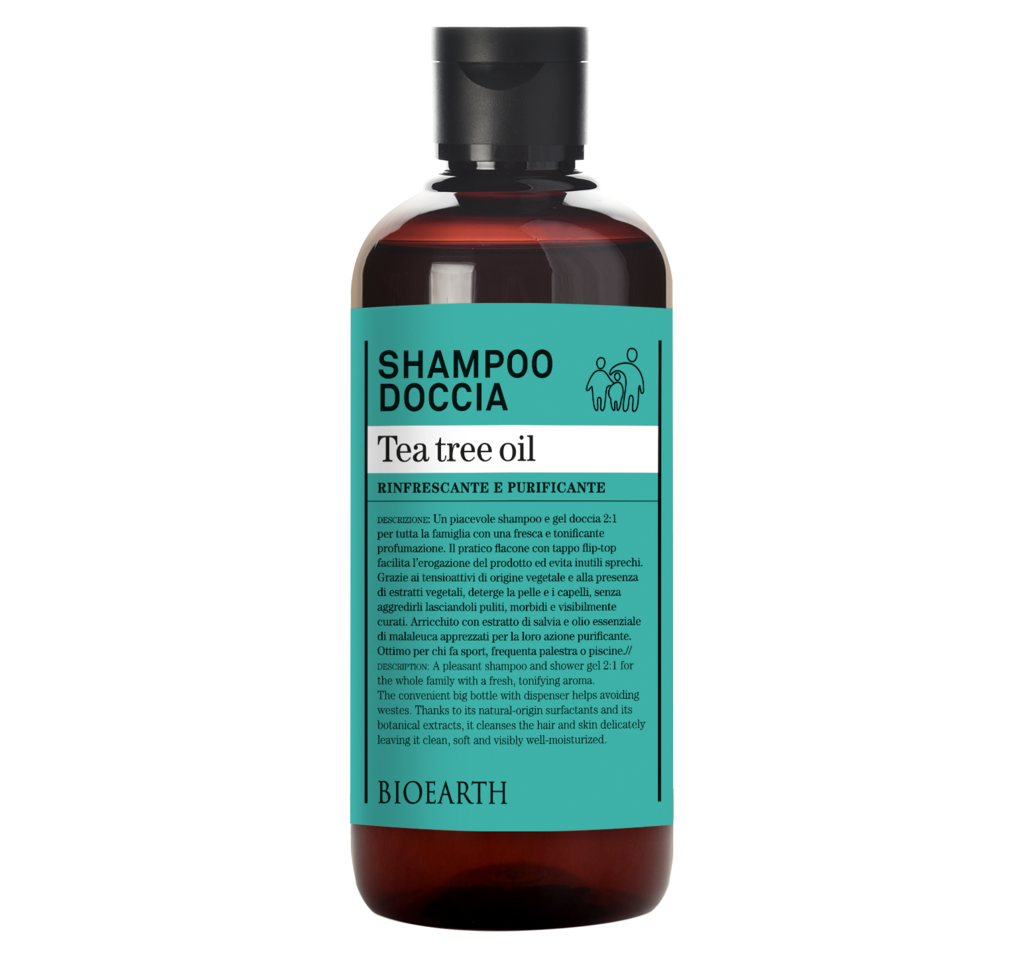 Champú de ducha Bioearth Tea Tree Oil 500ml-1