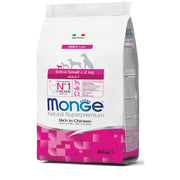Monge Rich In Chicken Alimento Seco Para Perros Adultos Tamaño Muy Pequeño Bolsa 800g-1