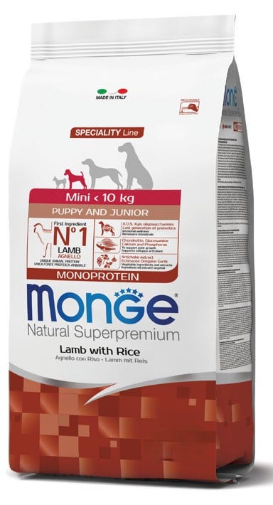 Monge Cordero Arroz Y Patatas Alimento Seco Para Perros Cachorros Tamaño Pequeño Bolsa 800g-2