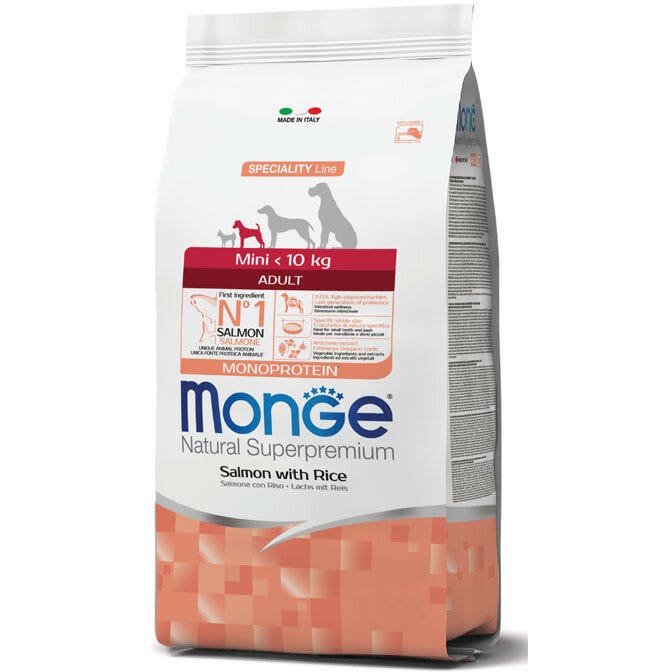 Monge Pienso Salmón Y Arroz Para Perros Adultos Tamaño Pequeño Bolsa 800g-2